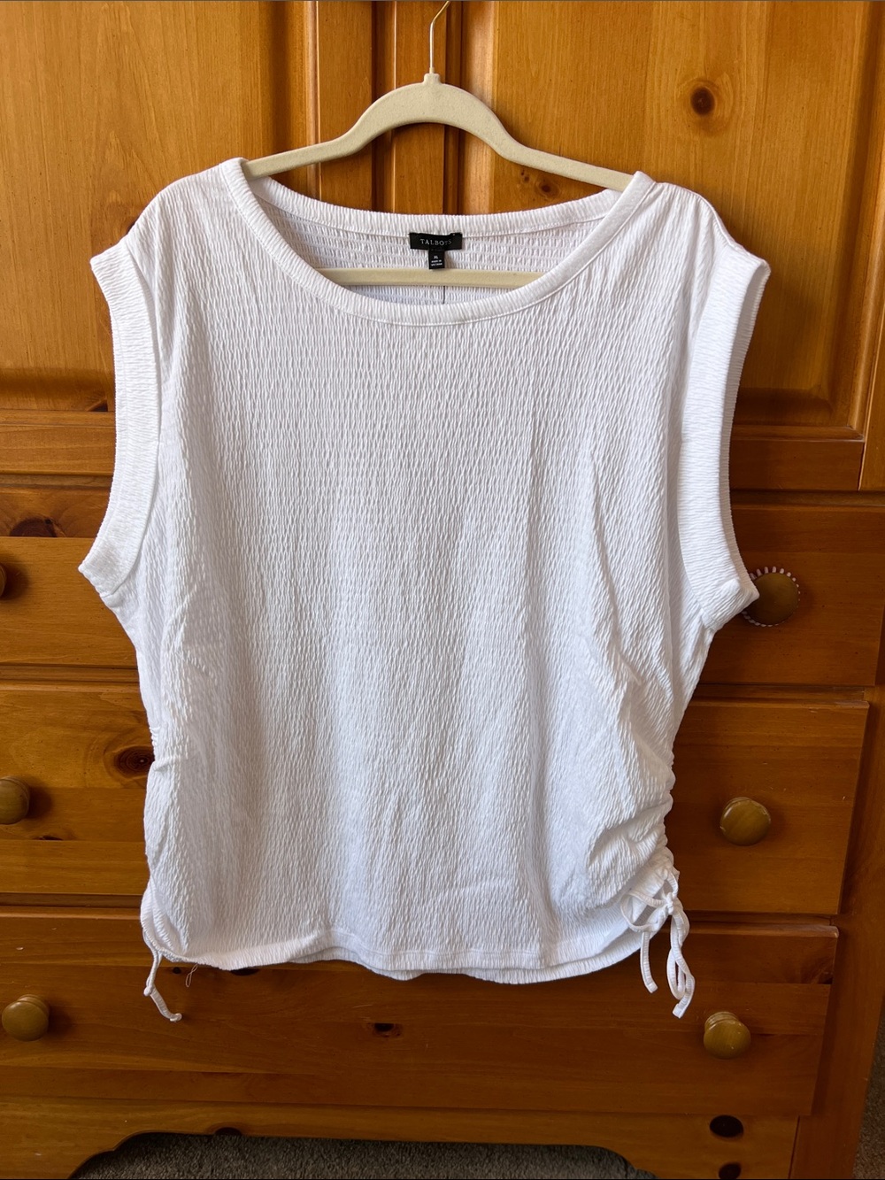 NWT Talbots white top, size XL